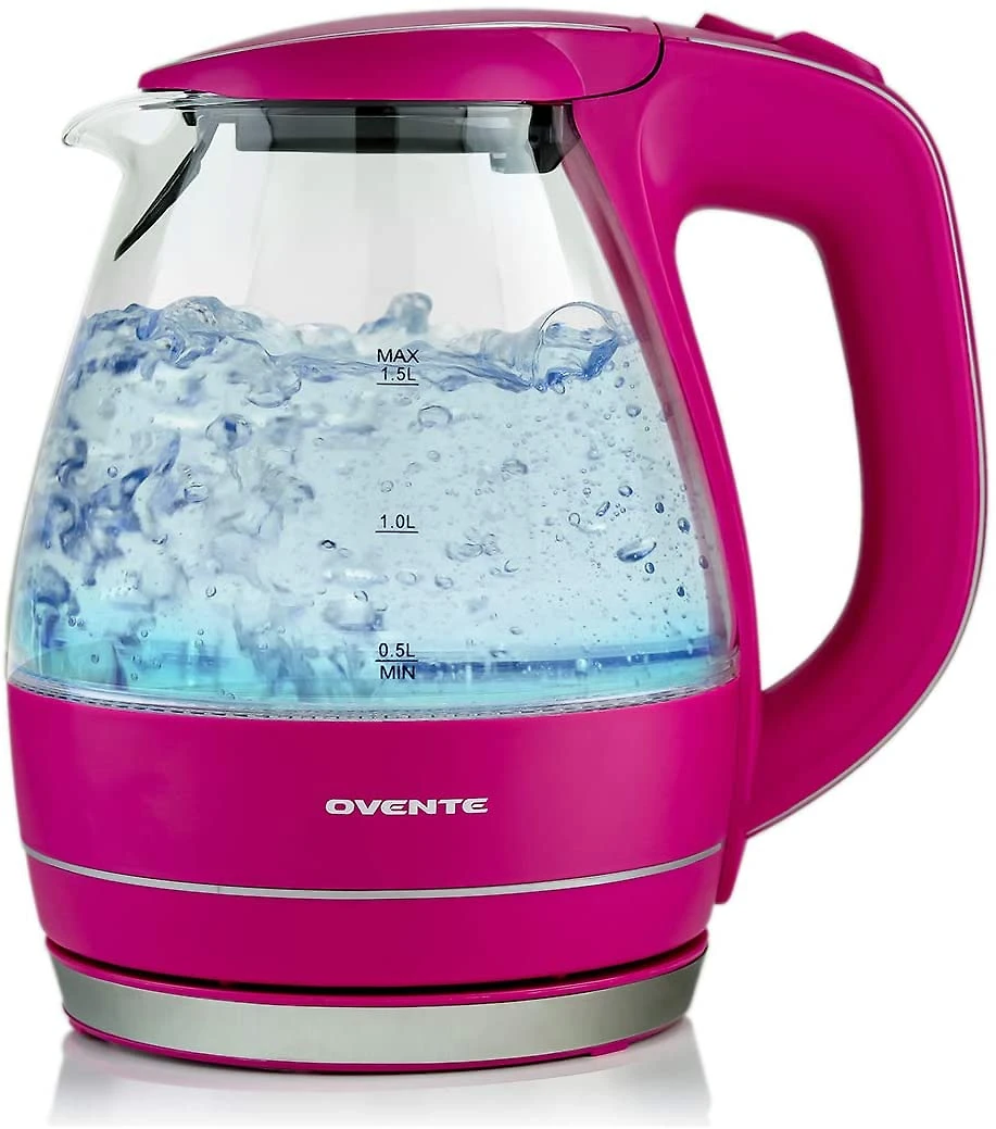Chaleira elétrica portátil Ovent rosa