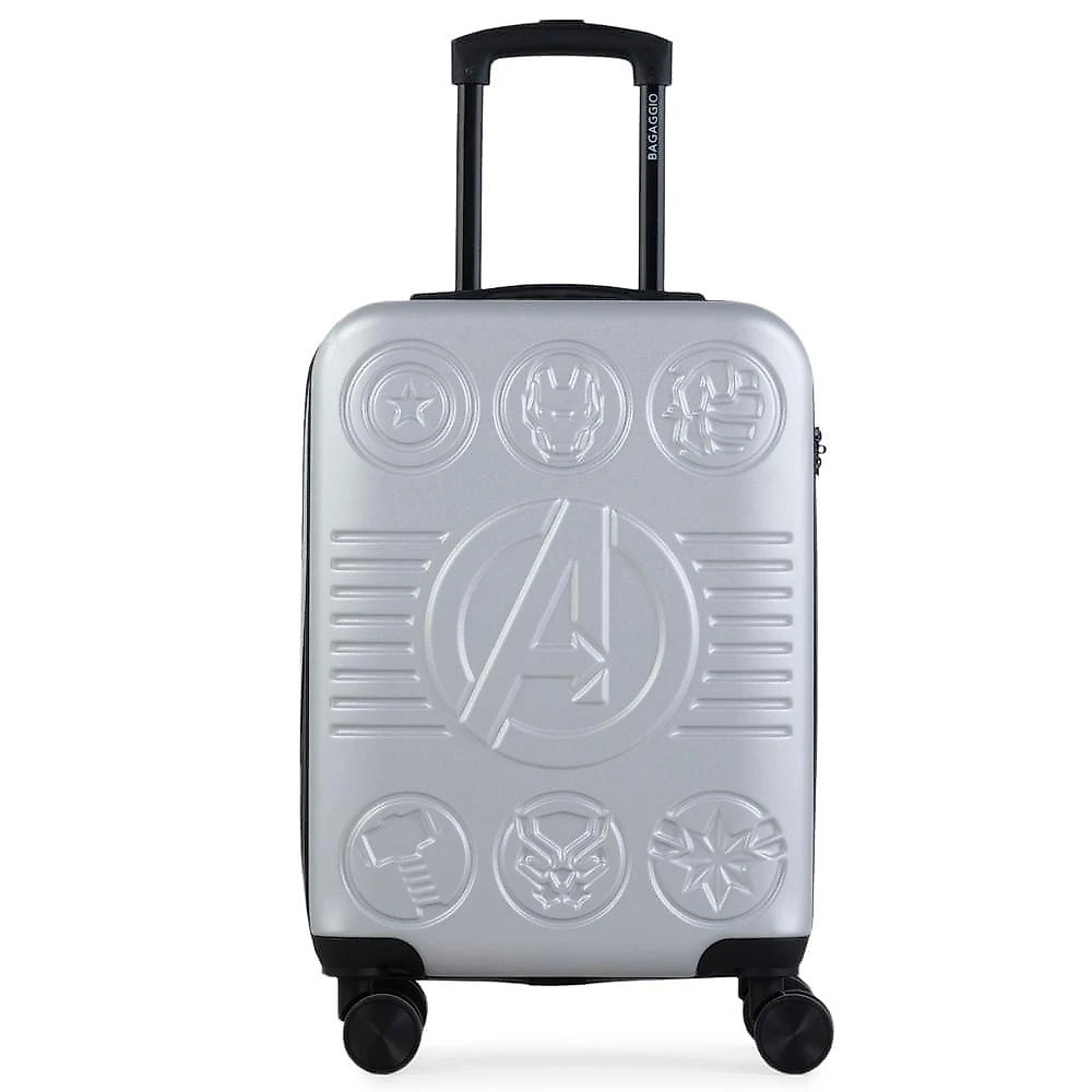 Mala de bordo 10 kg abs 4 rodas vingadores prata pp