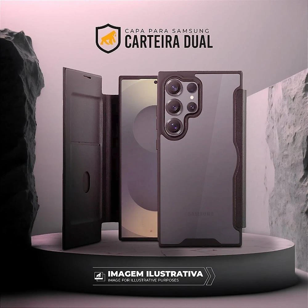 Capa Para Samsung Galaxy S25 Plus - Carteira Dual - Gshield