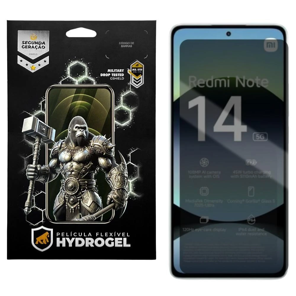 Película Para Xiaomi Redmi Note 14 5g - Privacidade Hydrogel - Gshield
