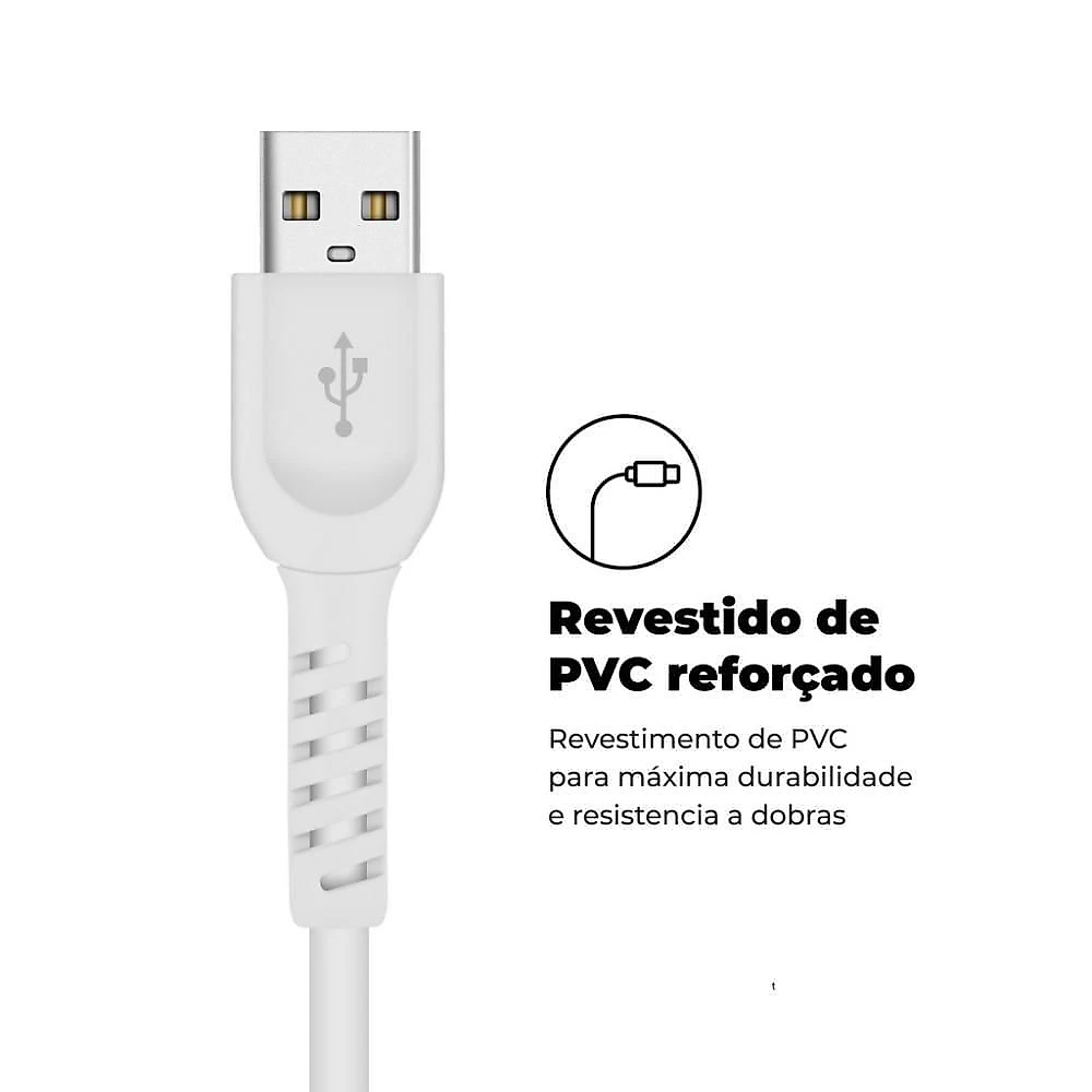 Cabo Dual Shock Type C Branco - 1,2M - Gshield