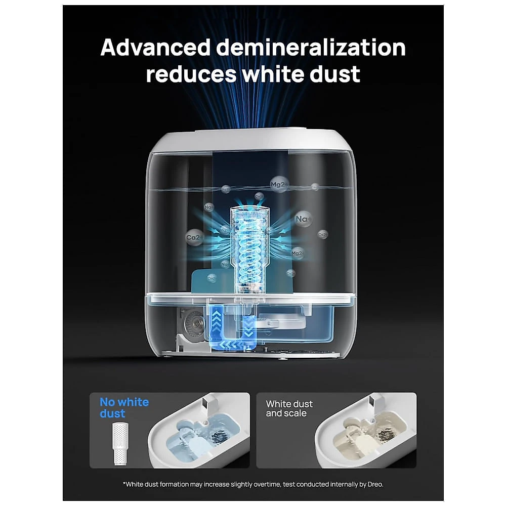 Umidificador Inteligente DREO Azul 4L Controle App/Voz Filtro Incluso HM311S 120V