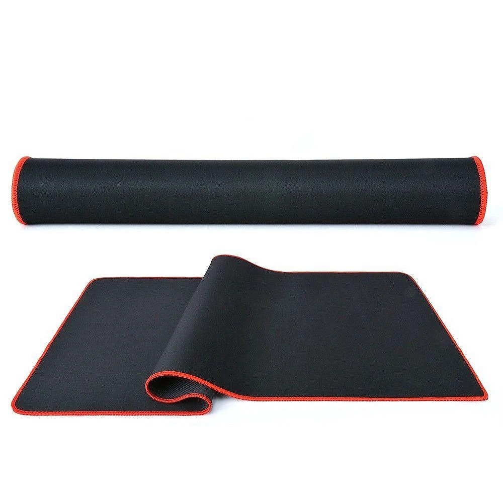 Mouse Pad Gamer Extra Grande 70X30CM Speed Antiderrapante com Borda Costurada Preto OEM