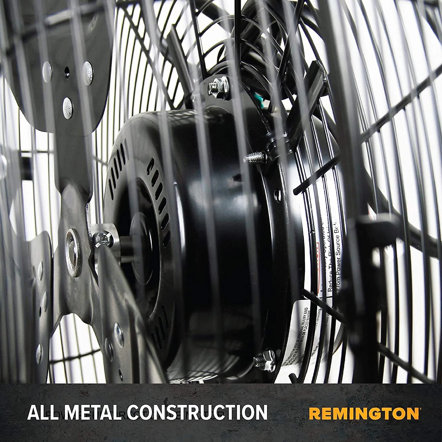 Ventilador de Piso Remington 20REMF 50cm Acionamento Direto Metal 3 Velocidades Preto 110V