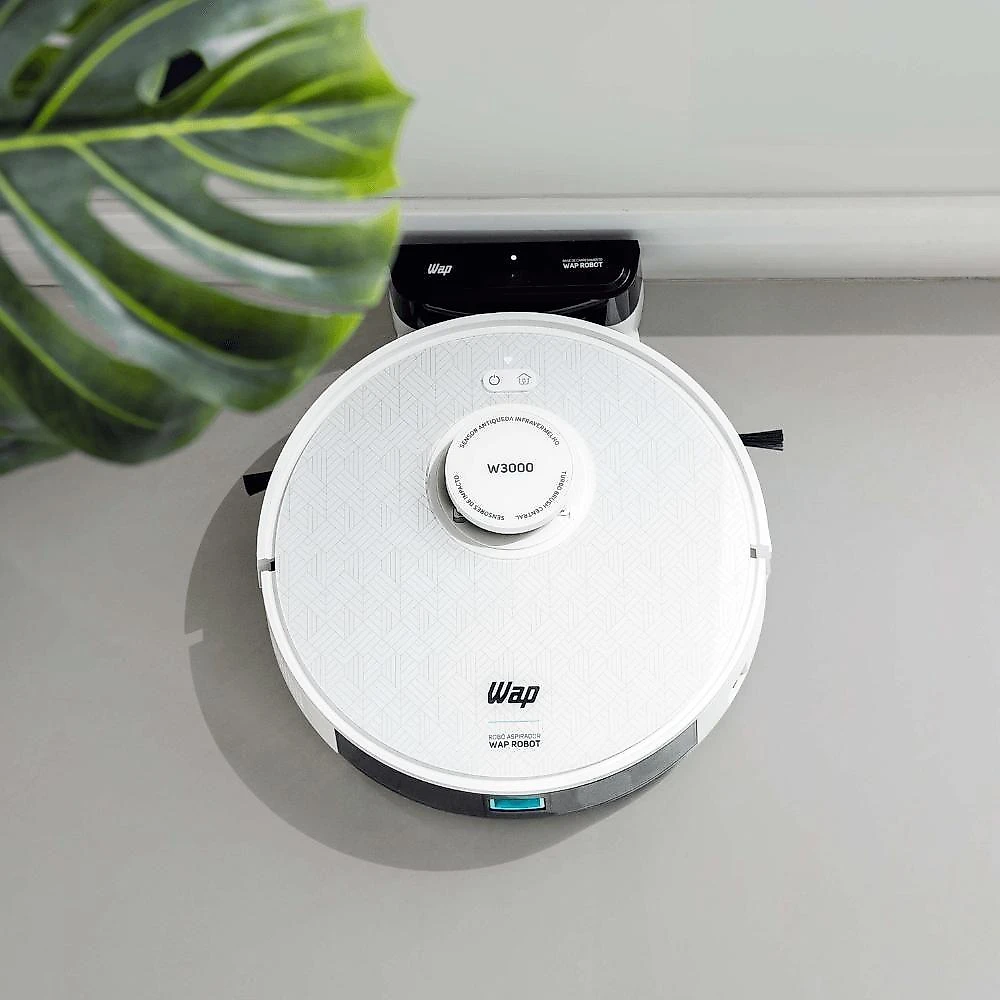 Robô Aspirador WAP W3000 24kPa 120 com MOP Preto Bivolt