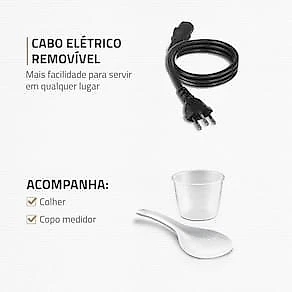 Panela de Pressão Elétrica Mondial 5L Digital Master Cooker PE-38 5L Preta 110V
