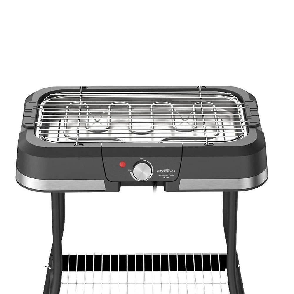 Churrasqueira Elétrica Portátil Britânia BCQ90 1500W 2L Preto 110V