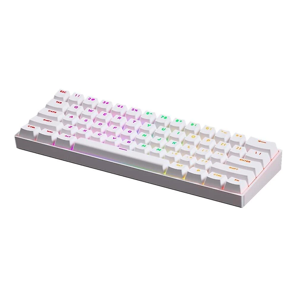Teclado Magnético Gamer MCHOSE Ace 60 Hall Effect, RGB, Switch Magnético Uranus Standard, Branco - Ace60-7A