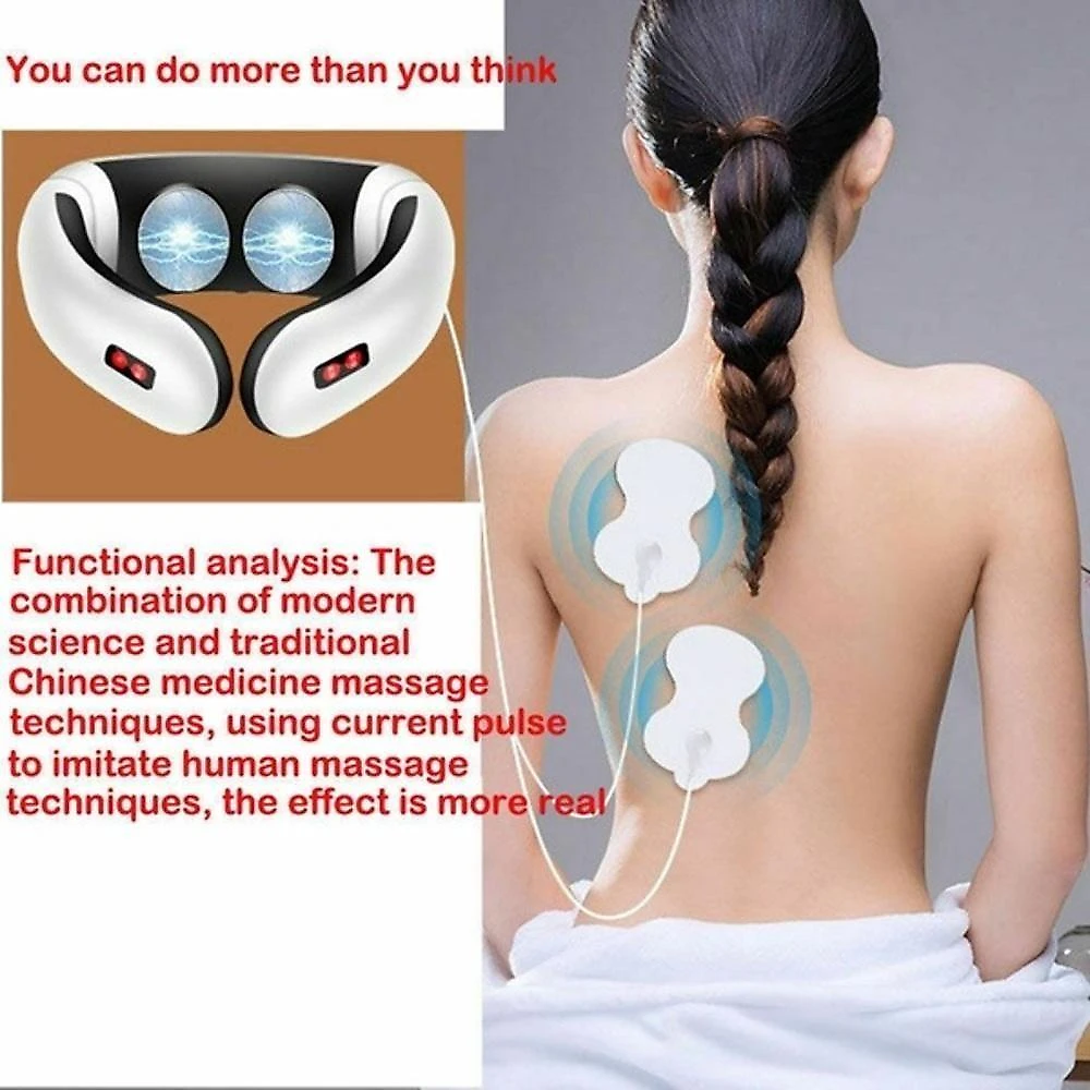 Massageador Eletrico Tens Pescoço Ombros Cervical Fisioterapia Magnetico