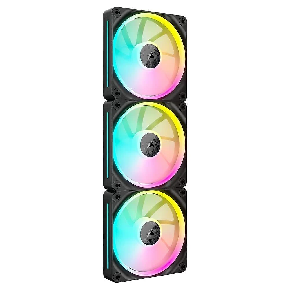 Kit com 3 Ventoinhas Corsair LX RGB Series, iCUE LINK LX120, 120mm, Preto - CO-9051026-WW