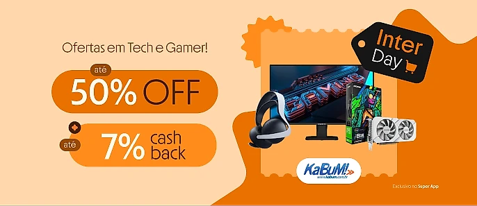 KABUM com até 7% de cashback
