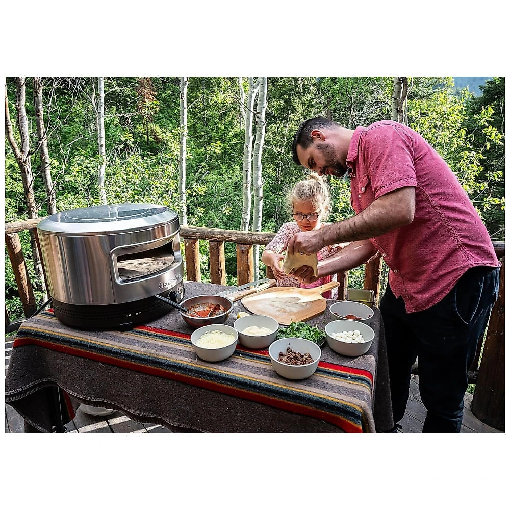 Forno de Pizza Solo Stove Pi Prime a Gás Propano Portátil Pedra Refratária 510°C Napolitana Externo — Kit Completo