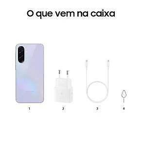 Smartphone Samsung Galaxy A36 5G Tela 6.7" 256GB Câmera Tripla 50MP Violeta + Galaxy Buds Core Bluetooth Branco