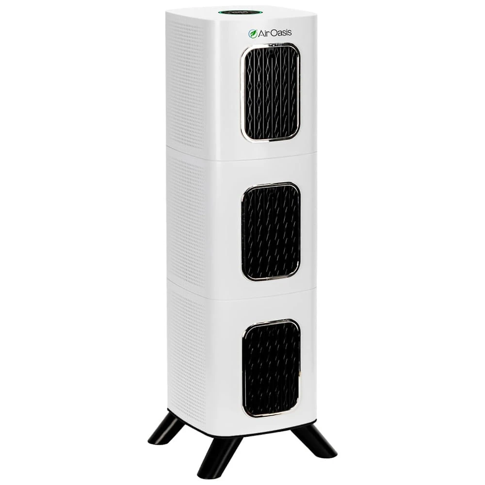 Purificador de Ar para Ambientes até 369m² com 5 Estágios de Filtro, Silencioso e Compatível com WiFi, 110V, Air Oasis 22001, Branco