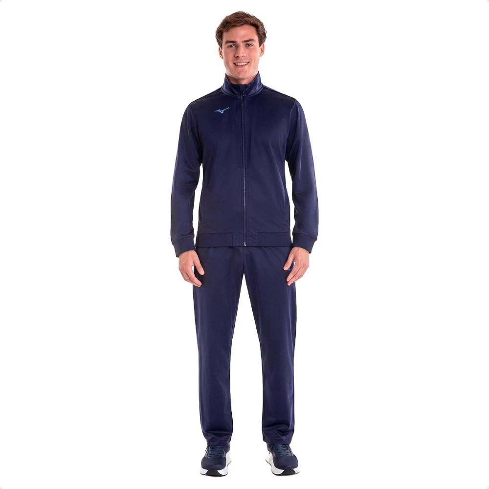 Miniatura Conjunto Agasalho Mizuno II Training Masculino Azul / Marinho - G