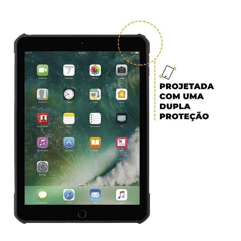 Kit Capa Dual Shock X e Caneta Dinamic para iPad Pro 9.7 - Gshield