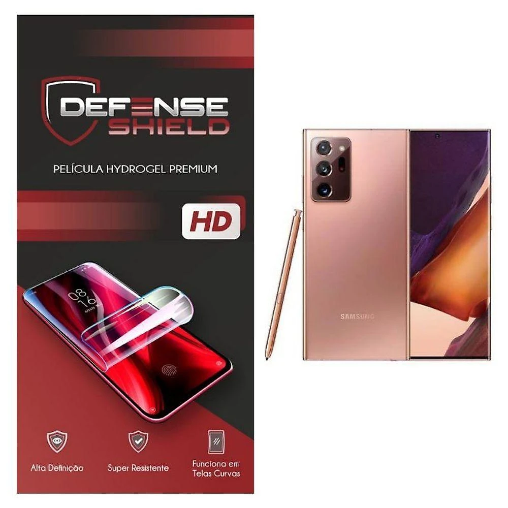 Pelicula Hydrogel Premium Para Galaxy Note 20 Ultra Proteção Frente + Verso Defense Shield