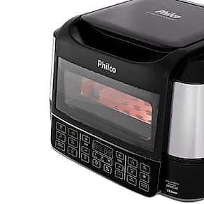 Fritadeira Elétrica Air Fryer Philco PAF12A Barbecue Digital 12L Preta 110V