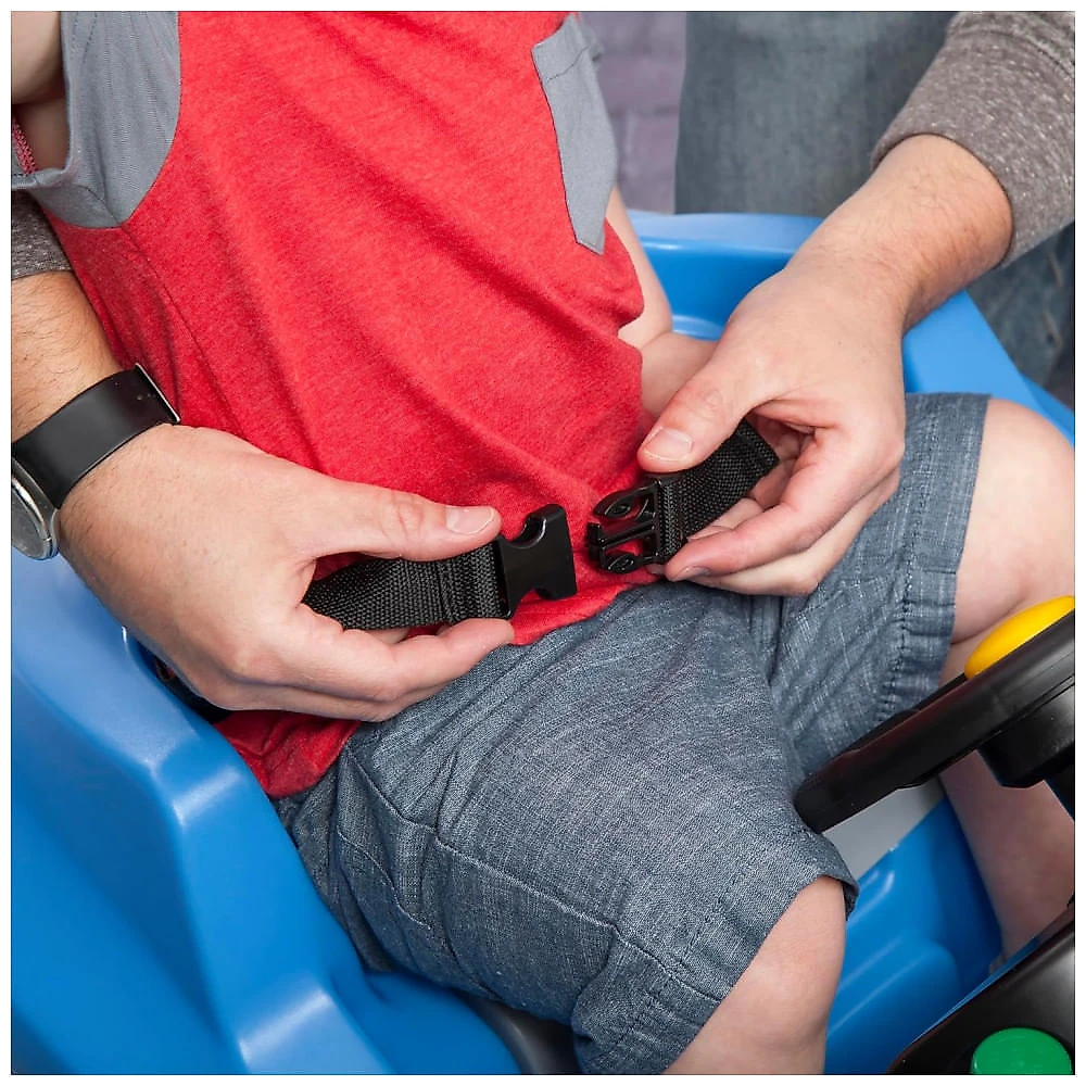 Carrinho de Passeio Infantil com Cinto de Segurança e Buzina para Crianças de 1 a 4 Anos de Idade, Step2, Azul