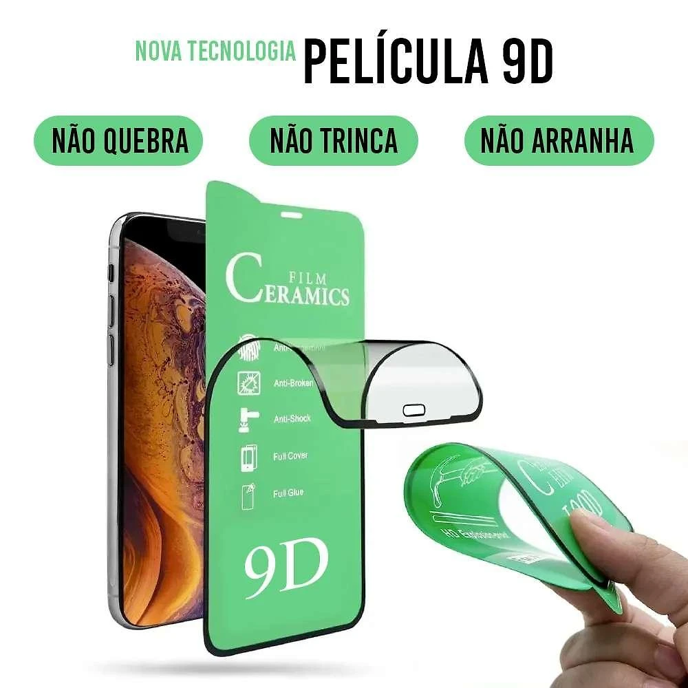 Miniatura Película Nano Cerâmica 9D - Proteção Avançada para Celular