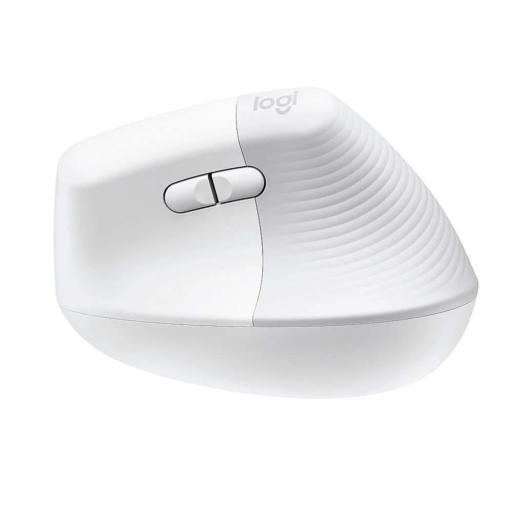 Mouse Sem Fio Logitech Lift, 4000 DPI, 6 Botões, Bluetooth, Ergonômico, USB, Branco - 910-006469