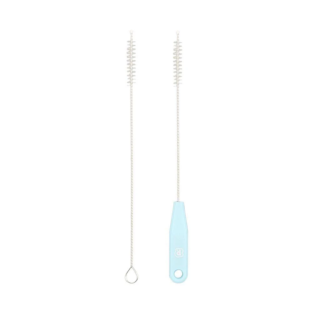 Kit Escova em Nylon para Limpar e Higienizar Canudo de Bebe Infantil Pimpolho Azul