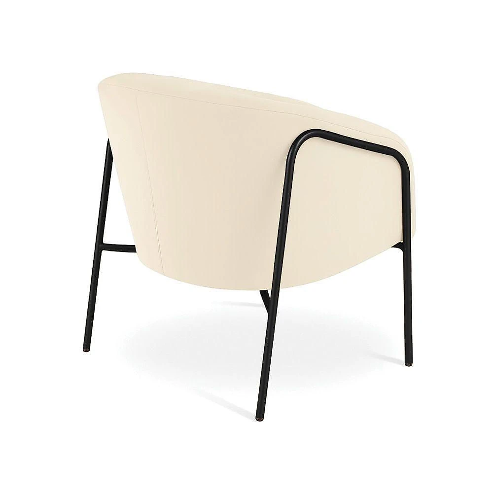 Poltrona Sala Industrial Alta Preto Stella Veludo D03 - D'rossi Marsala