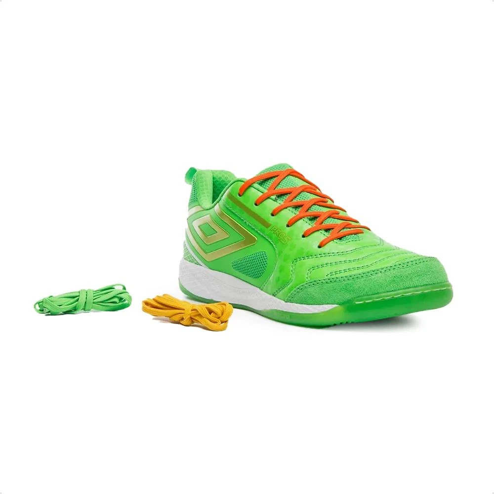 Miniatura Chuteira Futsal Umbro Pro 5 Bump Stp Masculina Verde / Branco - 37