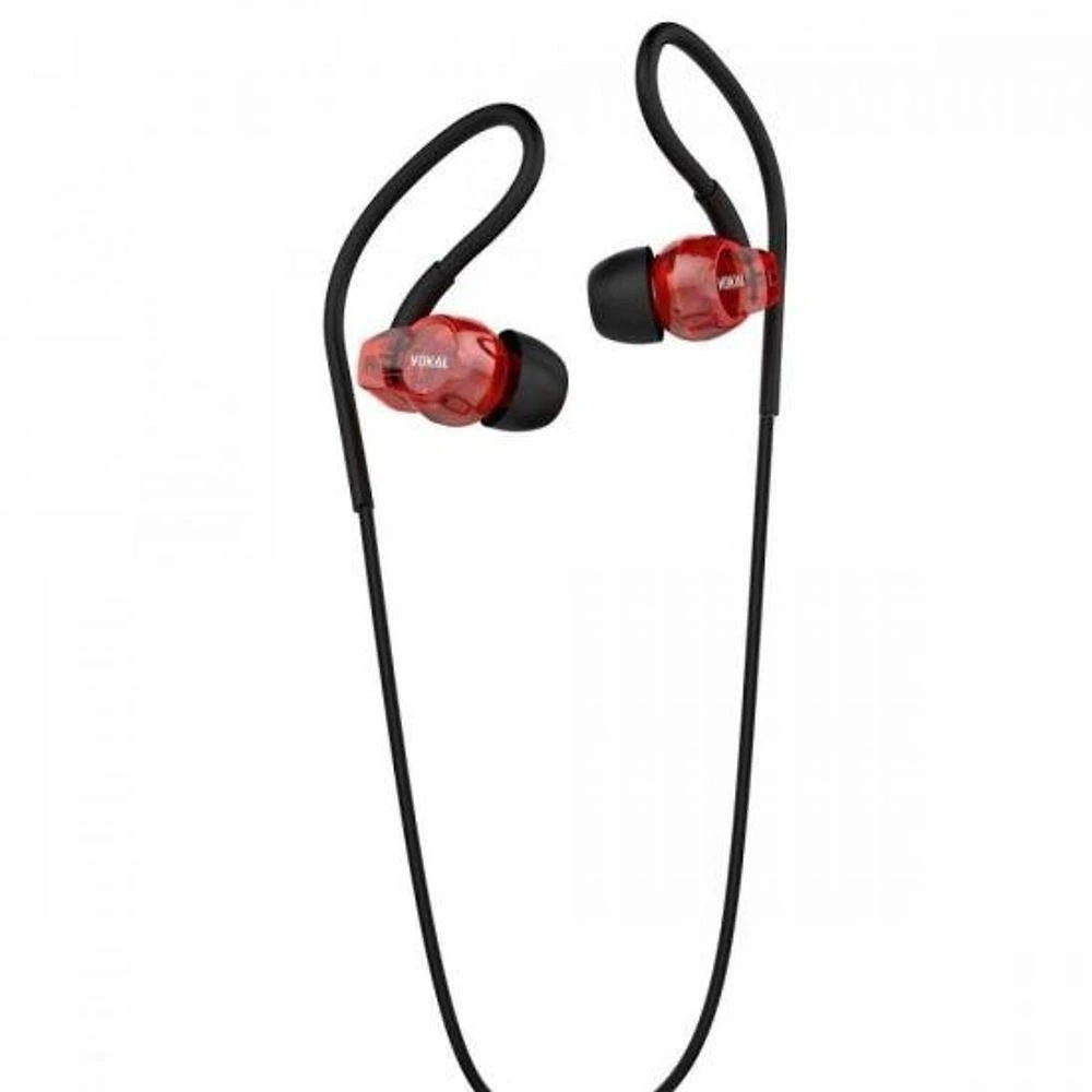 Fone de Ouvido Vokal E40 In Ear com Microfone Conector P2 Vermelho