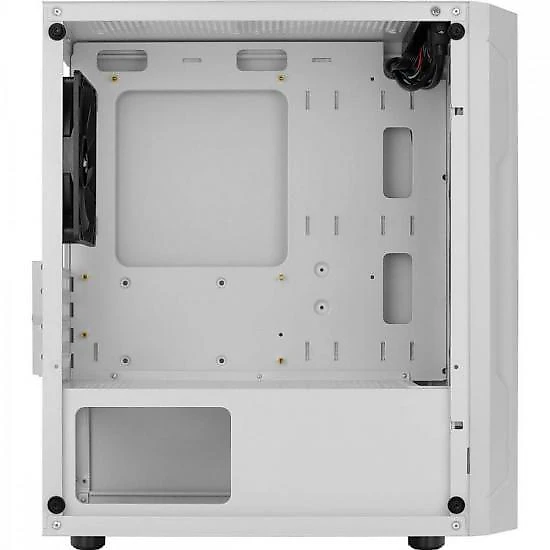 Gabinete gamer aerocool trinity mini branco lateral vidro