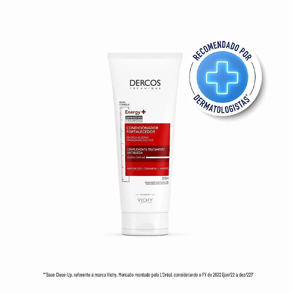 Condicionador antiqueda e fortalecedor vichy dercos energy+ 200ml