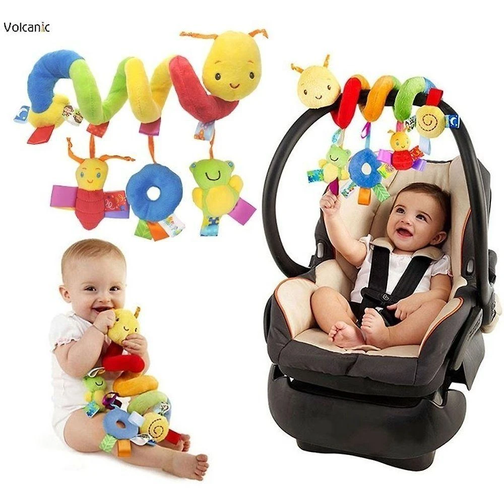 Brinquedo de Pelúcia para Bebê Lagarta de Berço Sensorial com Elementos Coloridos OEM