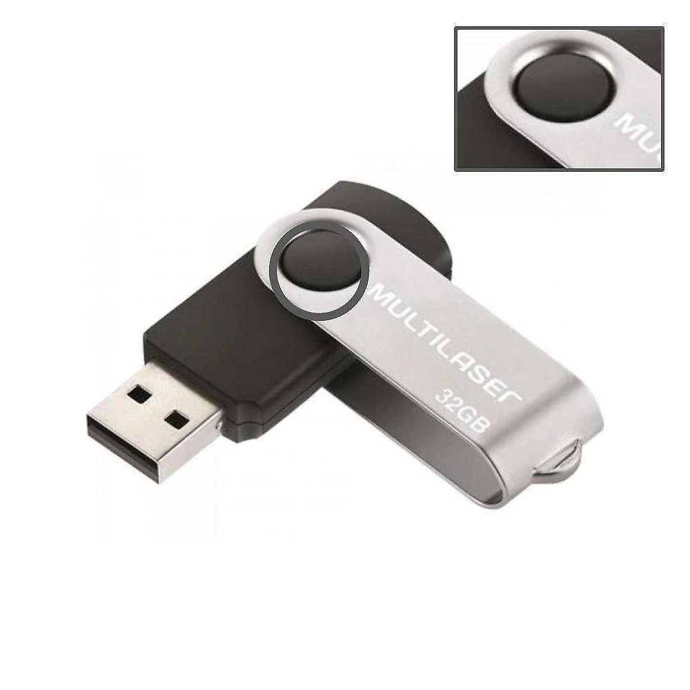 Pen Drive Multilaser Twist Pd589 32gb Preto