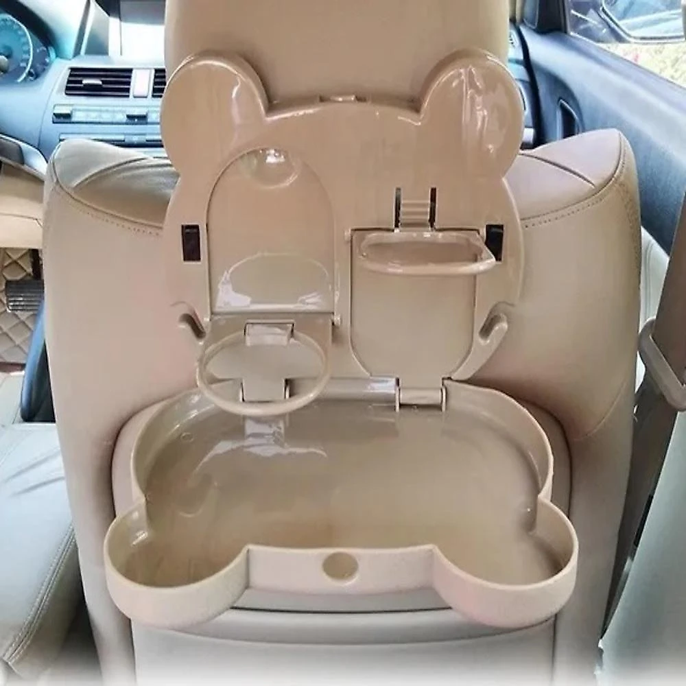 Mesa para Carro Bandeja com Porta Copos e Lancheira Dobrável para Uber Táxi Plástico ABS 23.5CM