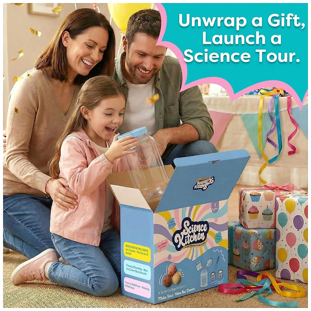 Aizweb Kit Científico Infantil para Fazer Sorvete Real - Experimentos STEM Divertidos e Educacionais