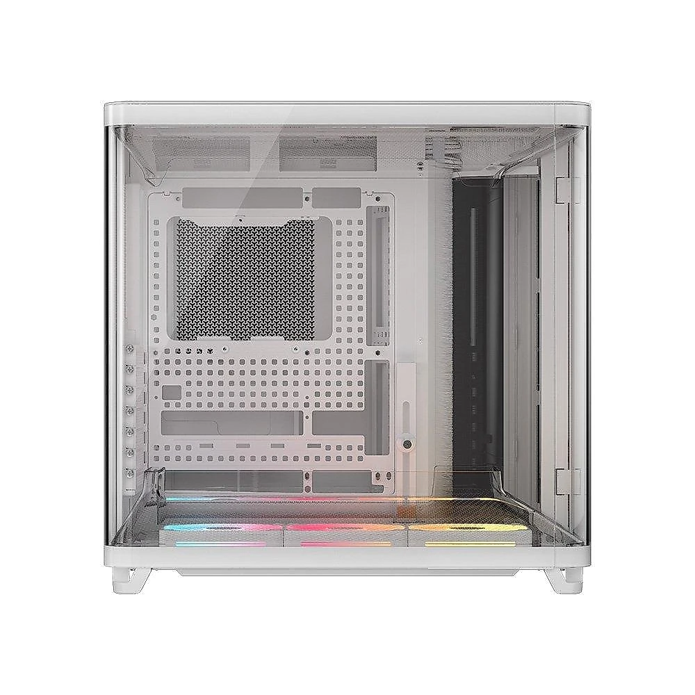 Gabinete Gamer Corsair AIR 5400, Mid-Tower, com 3 Fans LX-R iCUE LINK, Lateral em Vidro, Branco - CC-9011321-WW