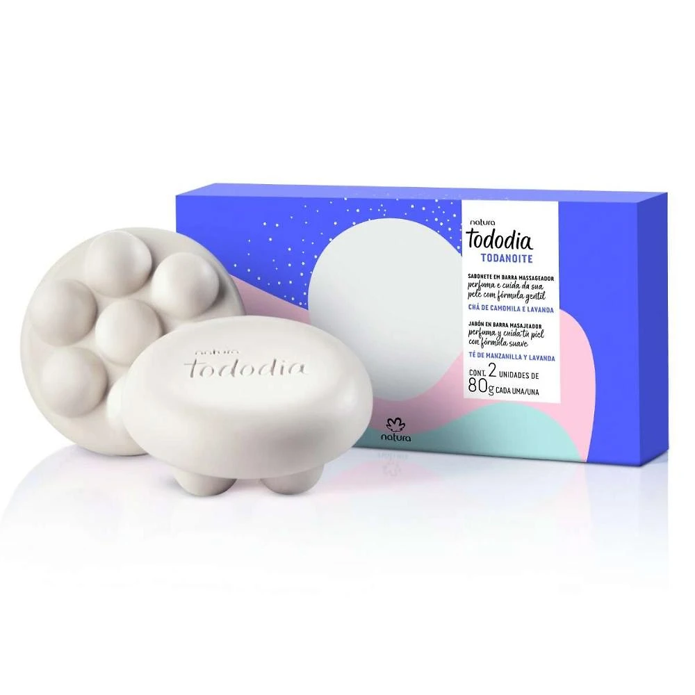 Sabonete em Barra Massageador Tododia Todanoite 2un de 80G