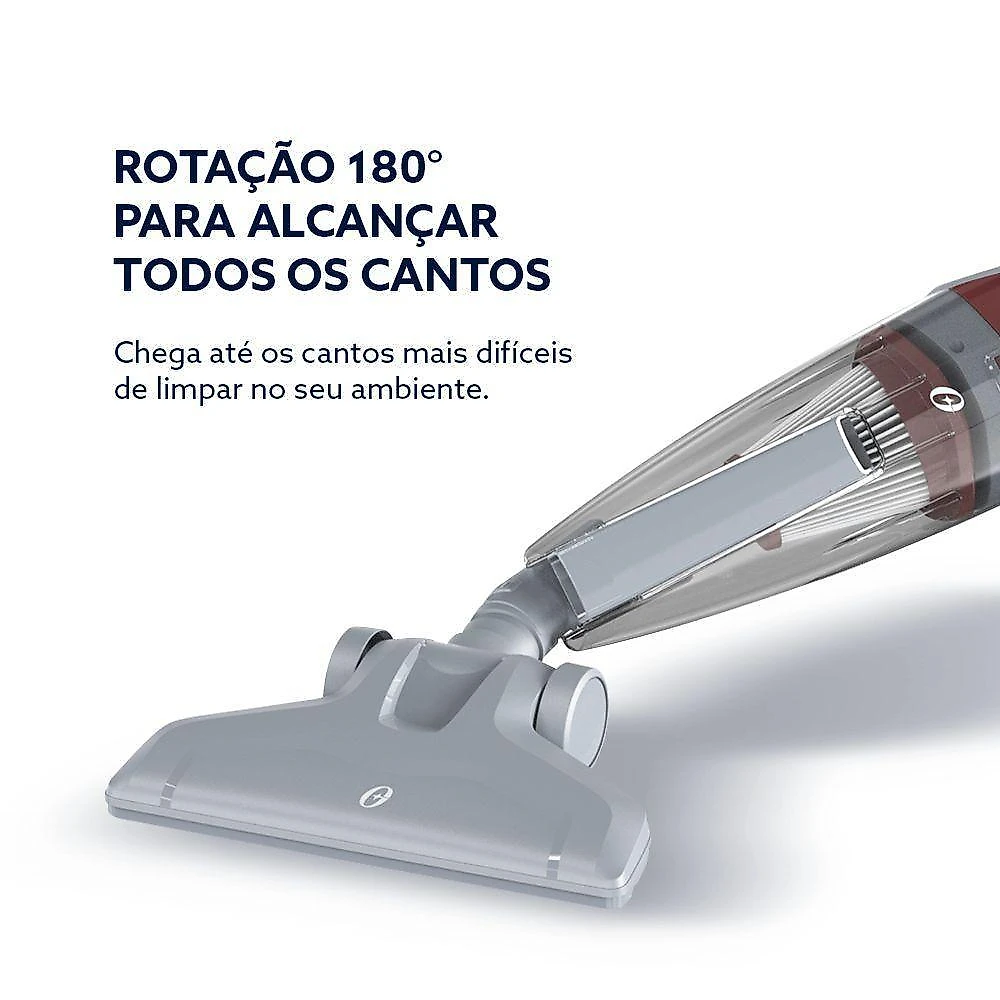 Aspirador de pó vertical 2 em 1 oster stick hepa vermelho 600w 110v