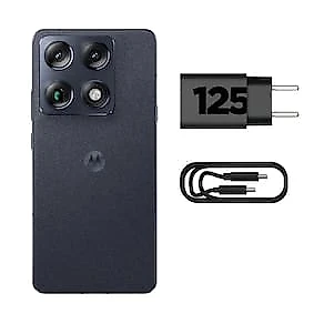 Smartphone Motorola Signature 6.8” 512GB 5G Preto + Smartwatch Moto Watch XT2547 Com GPS Polar Preto