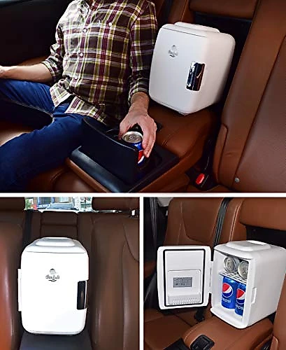 Mini Geladeira Automotiva Portátil Gela e Aquece 4 litros 12V 110V e USB Silencioso