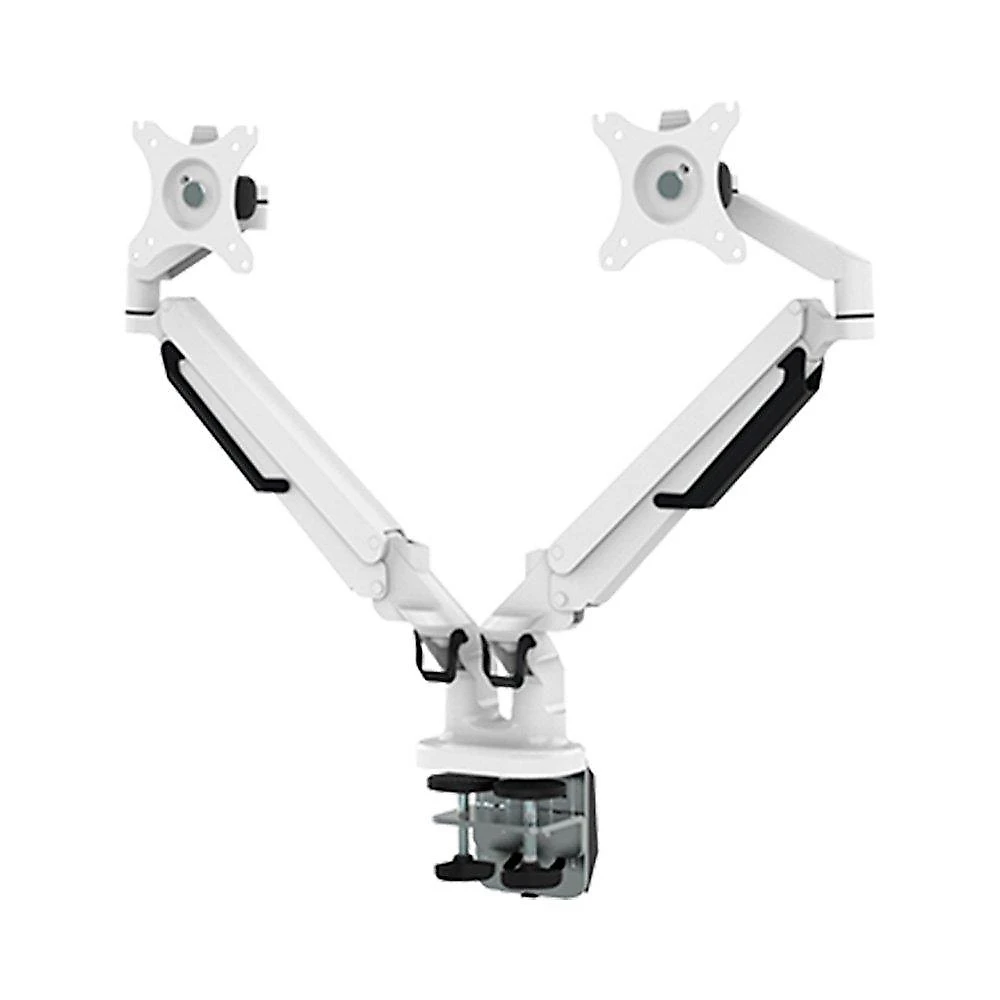 Suporte de Mesa Articulado para 2 Monitores de 17" a 32" FlexiSpot MA8D2, Ajustes com Pistão a Gás, VESA, Branco - MA8D2W