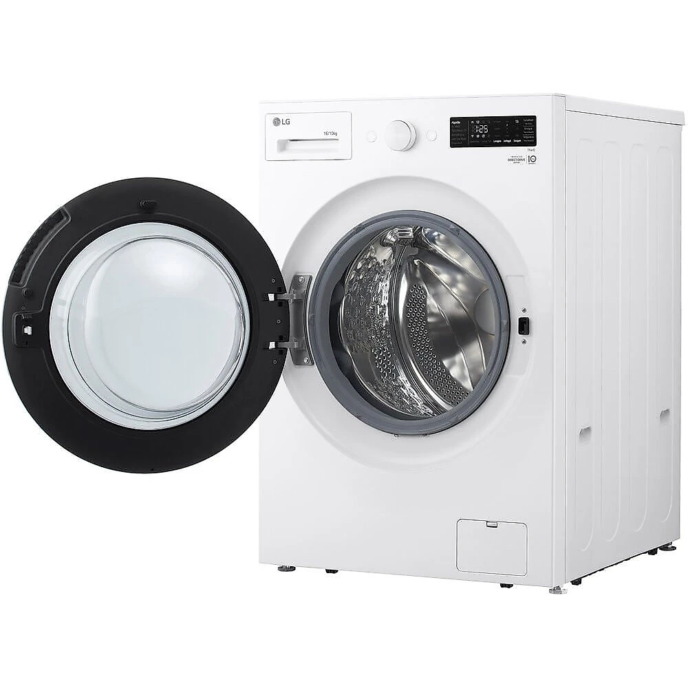 Lava e Seca WD16WNT 16 Kg ou 10 Kg Touch LED AI Front Load LG Branco - 110V