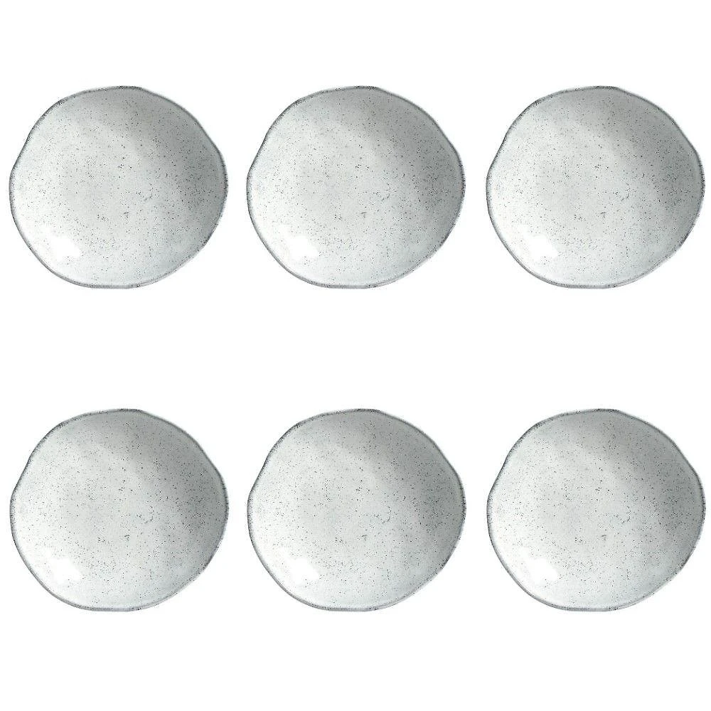 Conjunto De Pratos Fundos 06 Peças Orgânico Echo Porto Brasil