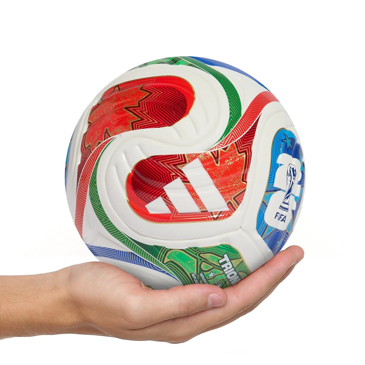 Miniatura Mini Bola Adidas Trionda Copa do Mundo 2026 Branco