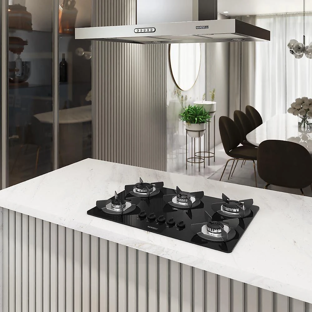 Cooktop Nardelli Safe Ferro Fundido 5 Bocas A Gas Preto Bivolt