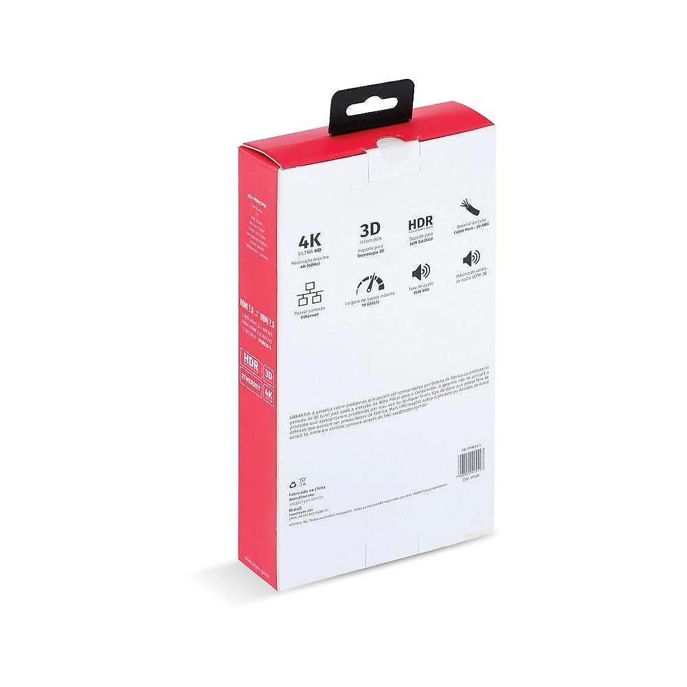 Cabo Hdmi 2.0 Macho 5 Metros - Phm20-5