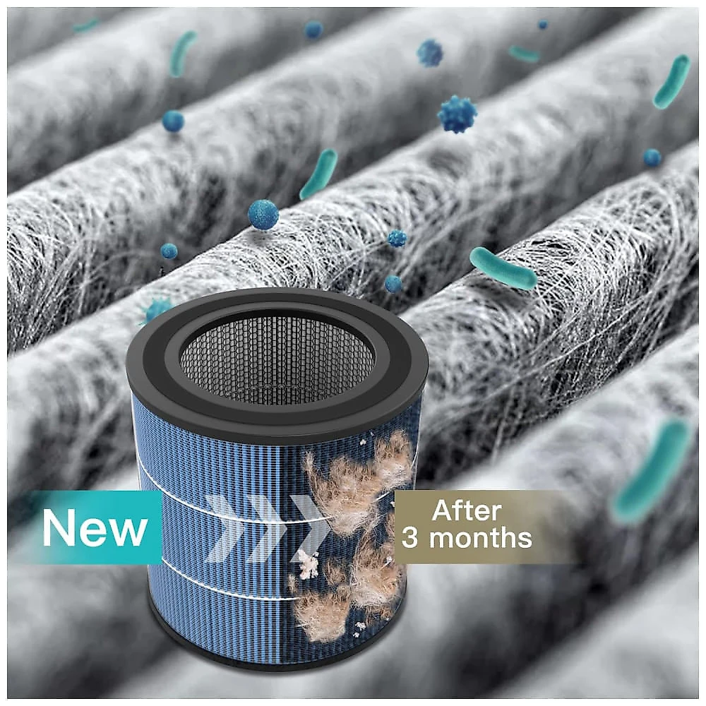 Purificador de Ar Multifuncional com Filtro HEPA H13 para Ambientes de até 35m² - 12 Esponjas de Aromatização - Cor Preto,AIRTOK