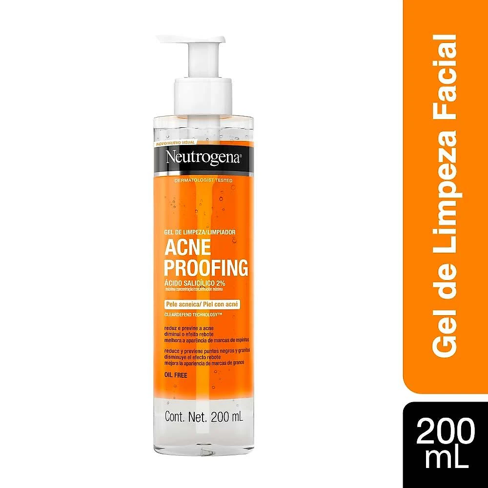 Gel de limpeza neutrogena acne proofing 200ml