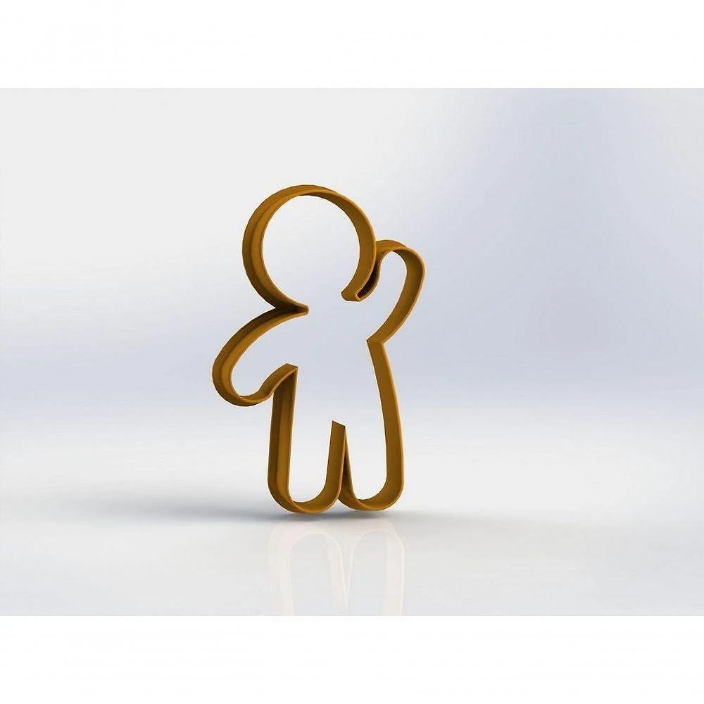 Cortador de Biscoito Shrek 3,5CM Plástico PLA Cor Sortida HB Formas e Cortadores