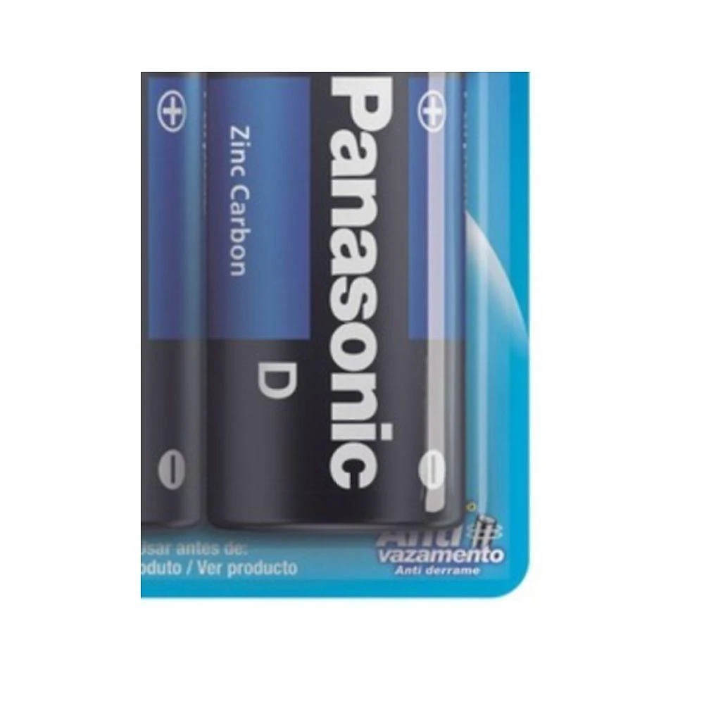 Pilha Comum Tipo D UM-1SHS128 Super Hyper para Rádio e Lanterna 1.5V Panasonic